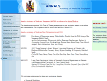 Tablet Screenshot of annals.edu.sg